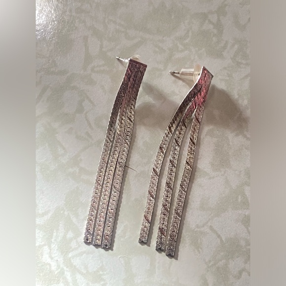 Sterling Silver Pierced Earrings - Picture 5 of 7